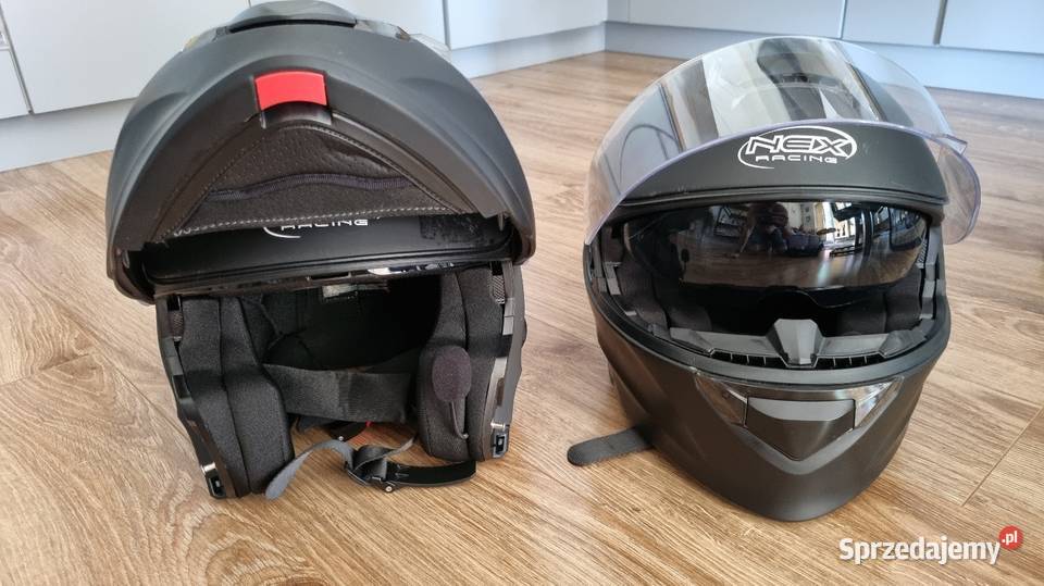 Kask motocyklowy NEX RACING z interkomem rozmiar Reda
