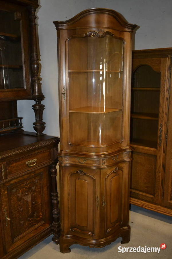 witryna narożna orzech Meble Będzin