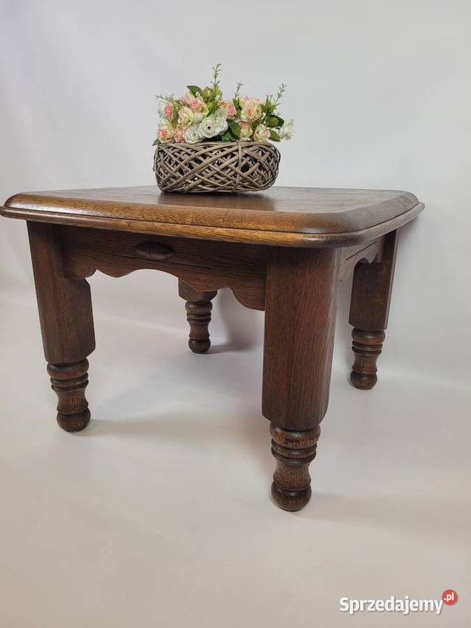 Dębowy stolik kawowy Stoliki kawowe i ławy Białogard sprzedam