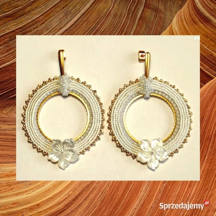 KOLCZYKI KOŁA Z KWIATKIEM SUTASZ Warszawa