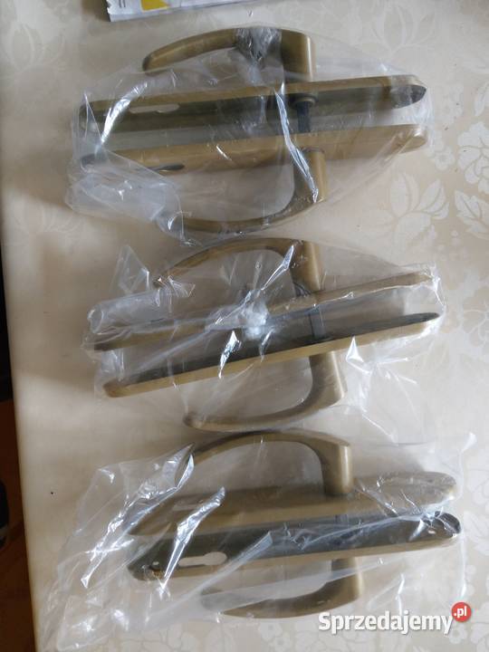 Klamka z długim szyldem 90 mm złota na wkładkę inny kolor Ciechocinek