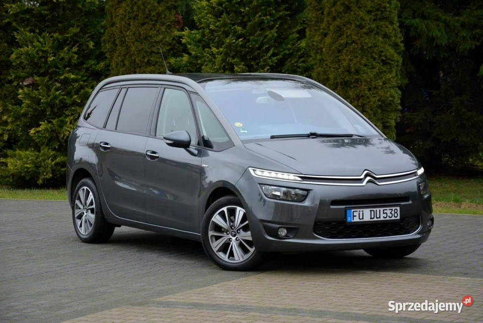 Citroen C4 Grand Picasso Exclusive Navi półskóry grafitowy Ostrów Mazowiecka