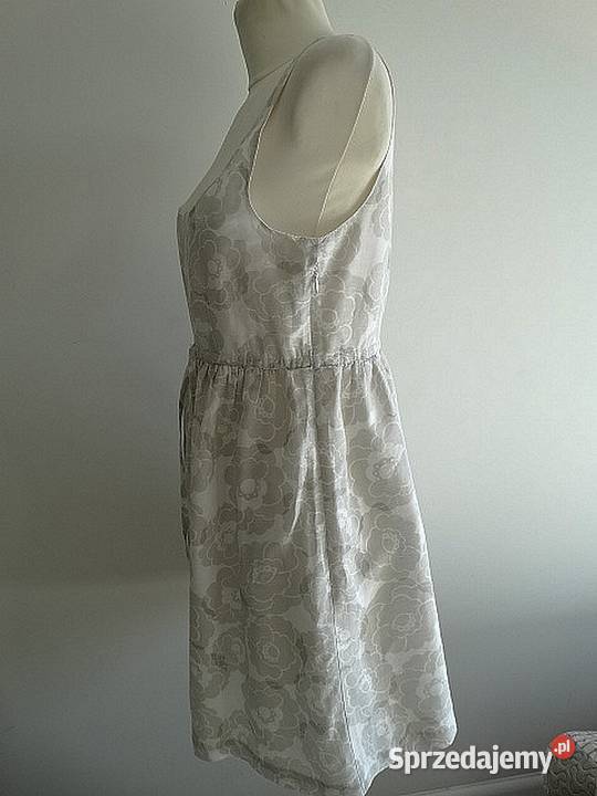 Sukienka GAP Lniana Len Bawełna Kremowa Modny Łomża sprzedam