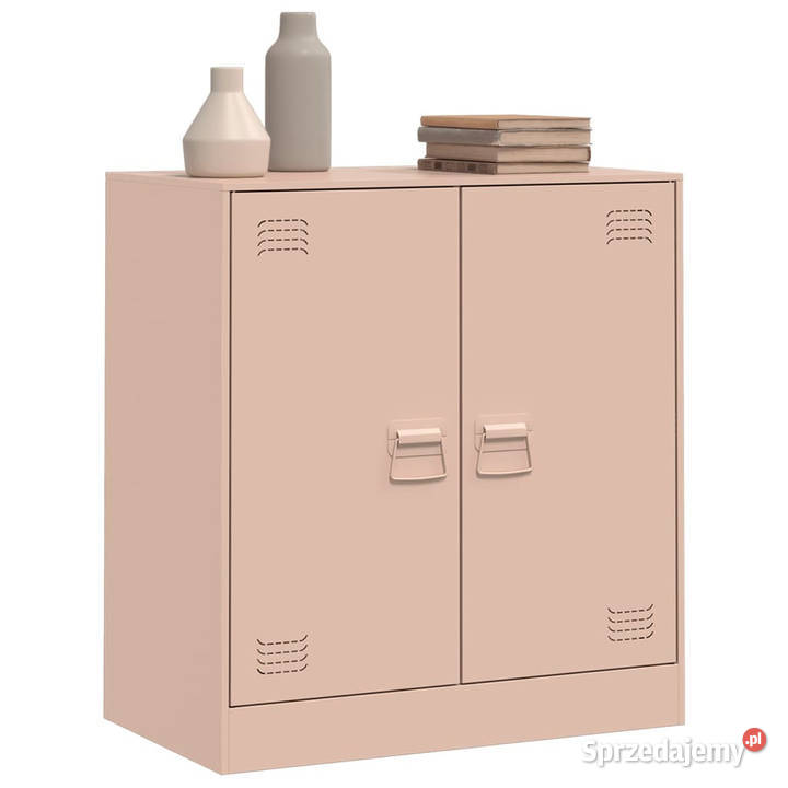 Szafka boczna różowa 67x39x73 stal WM841674 Warszawa