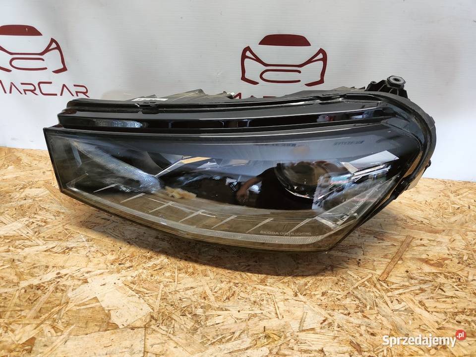 Lampa Lewy Przód Przednia Lewa Full LED Skoda Oświetlenie Pleszew