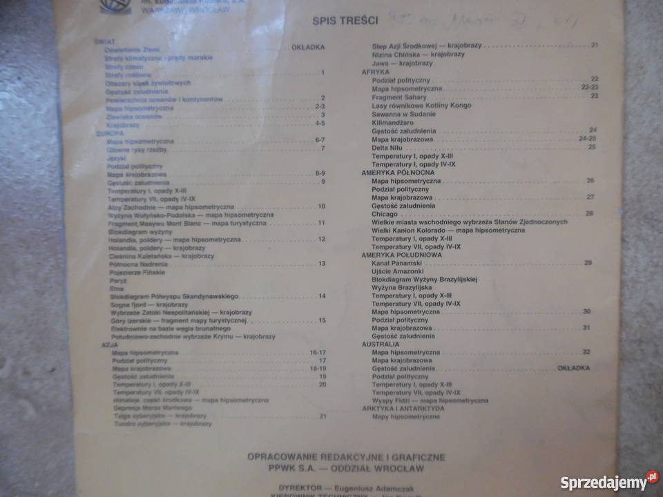 Atlas geograficzny kl5 szkoła podstawowa Oborniki Śląskie