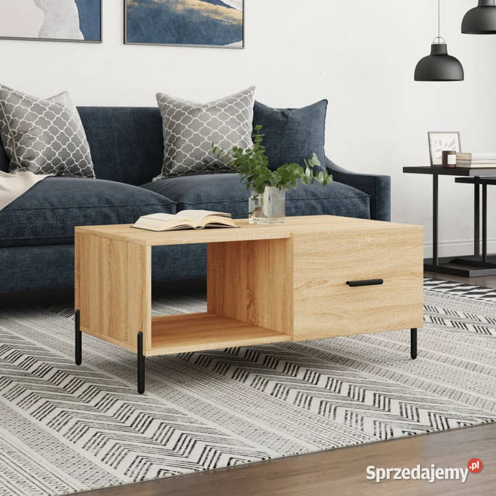 Stolik kawowy kolor dąb sonoma 90x50x40 WM829223 Warszawa
