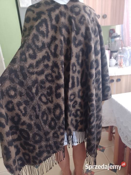 River Island Ekskluzywne ponczo z Londynu brązowy/beżowy Kraków