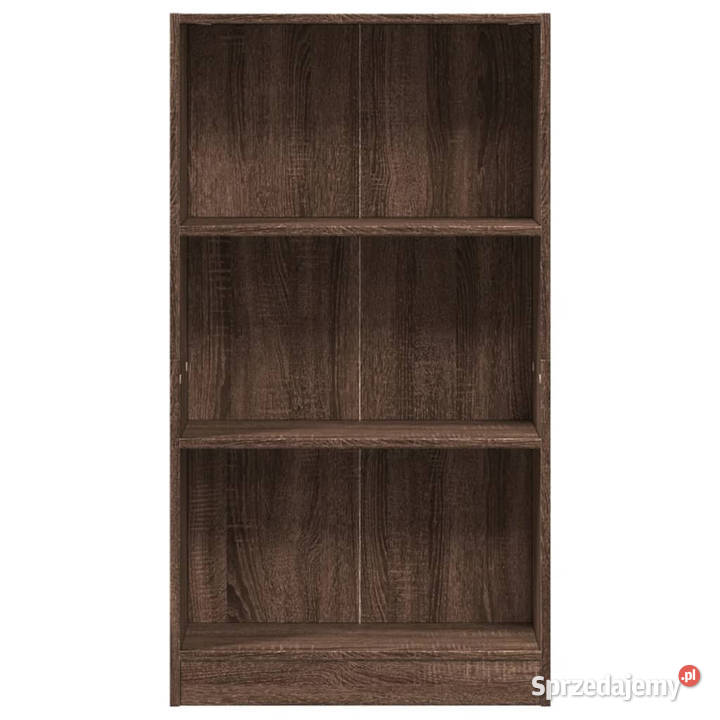 Regał brązowy dąb 60x24x109 materiał Warszawa