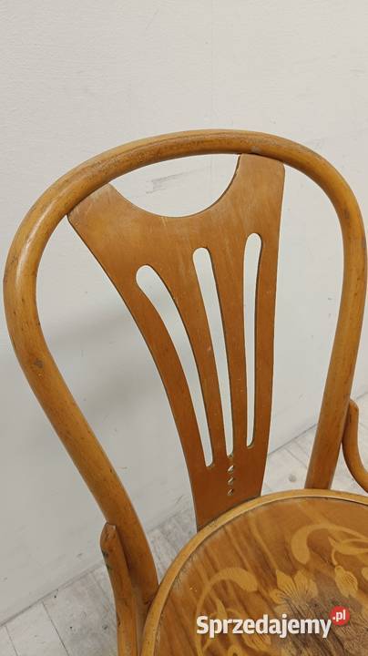 krzesło gięte model Thonet drewno buk gięty łódzkie Radomsko
