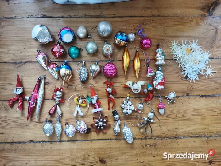 Bombki PRL MIX 42 sztuki pomorskie Lębork