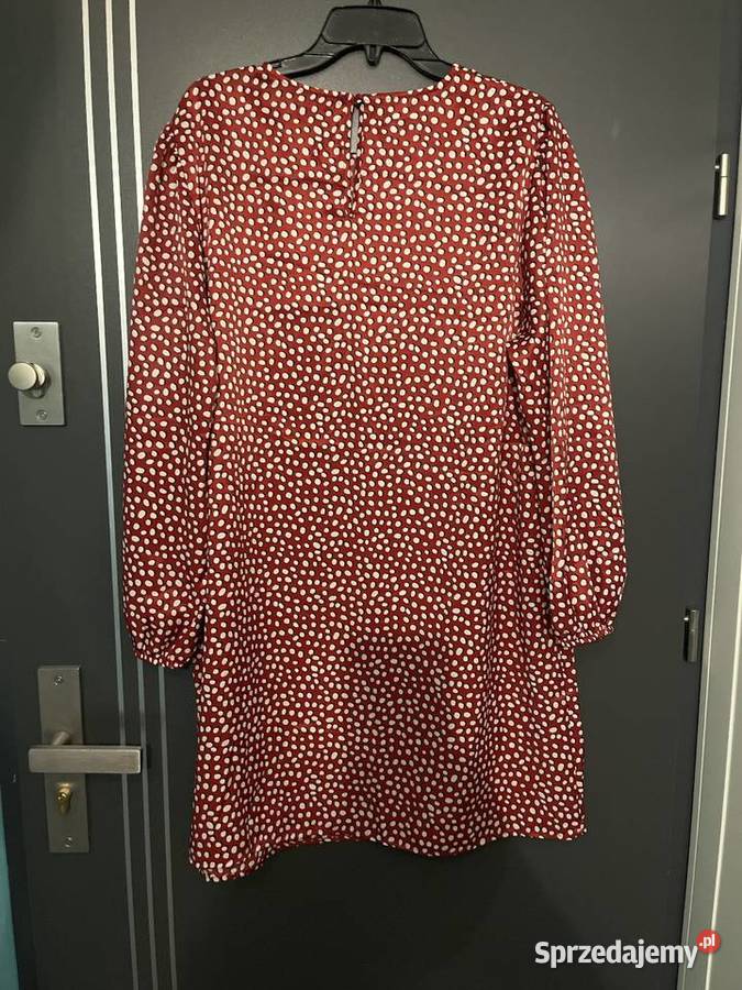 Tu sukienka modny wzór groszki bordo hit blog 46 zachodniopomorskie Choszczno