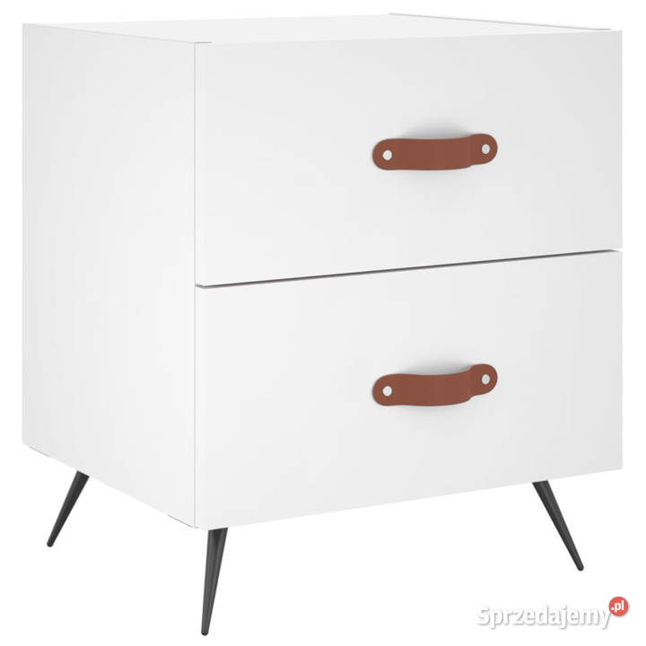 Szafki nocne 2 białe 40x35x475 WM827245 Warszawa