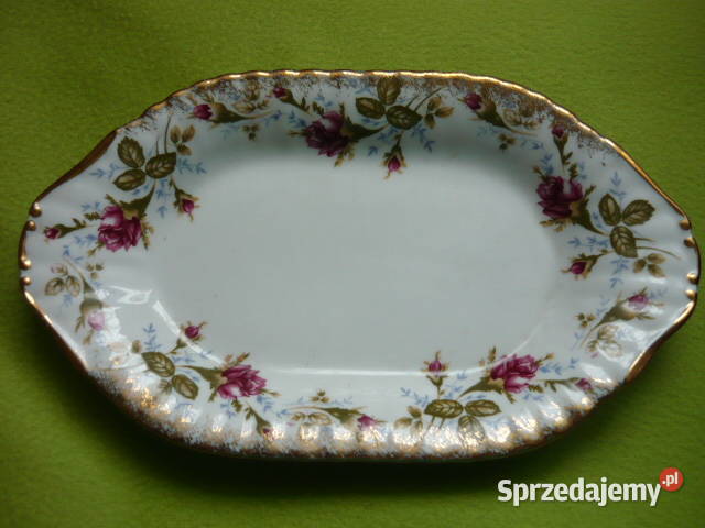 Salaterka Chodzież ręcznie malowana Porcelana i szkło śląskie Myszków