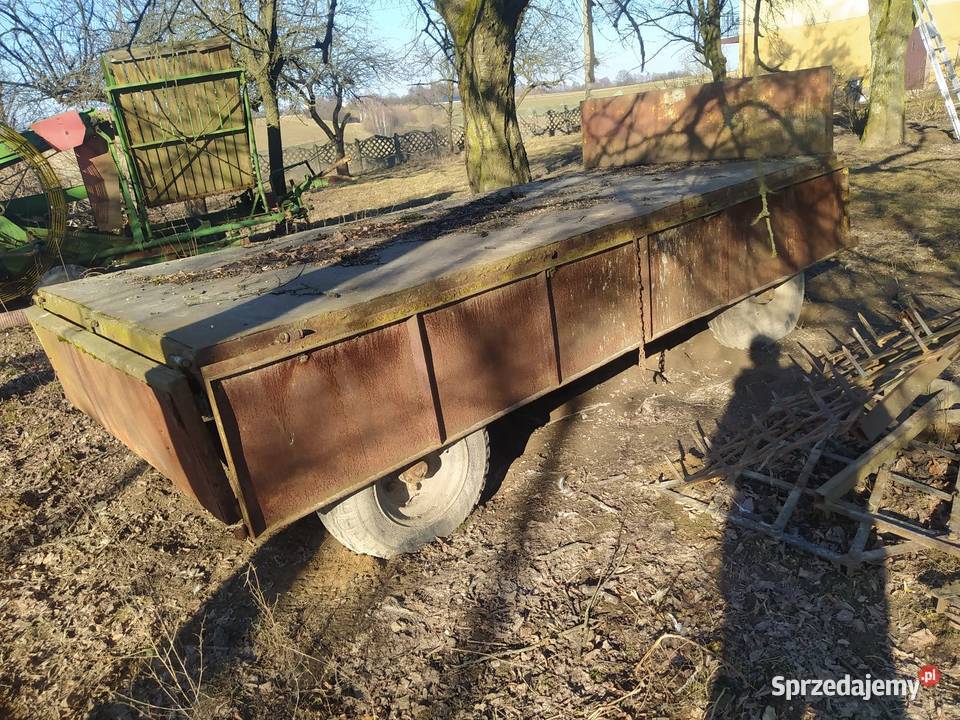 Przyczepa 2 osiowa stała nowe opony Mzurów