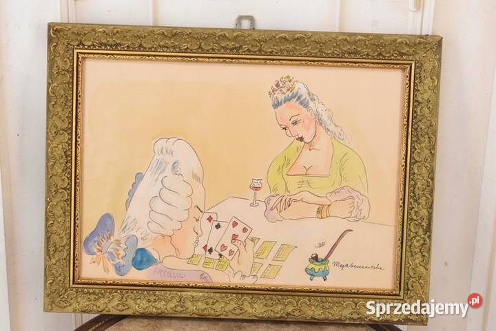 Maja Berezowska Wróżenie z Kart Akwarela Na Kraków