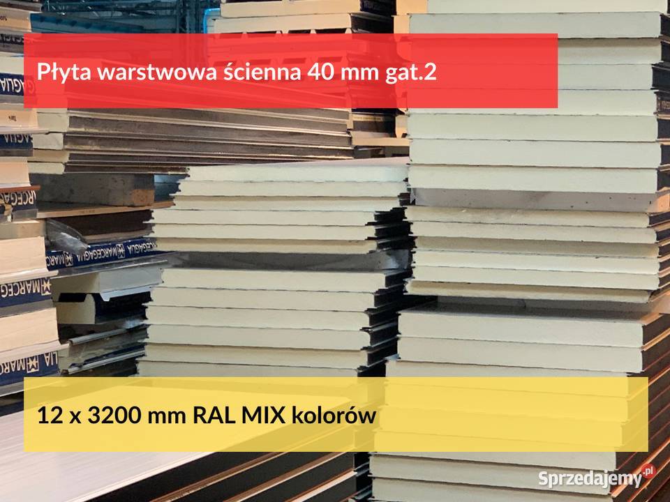 Płyta warstwowa ścienna 40 mm gat2 najtaniej w wielkopolskie Puszczykowo