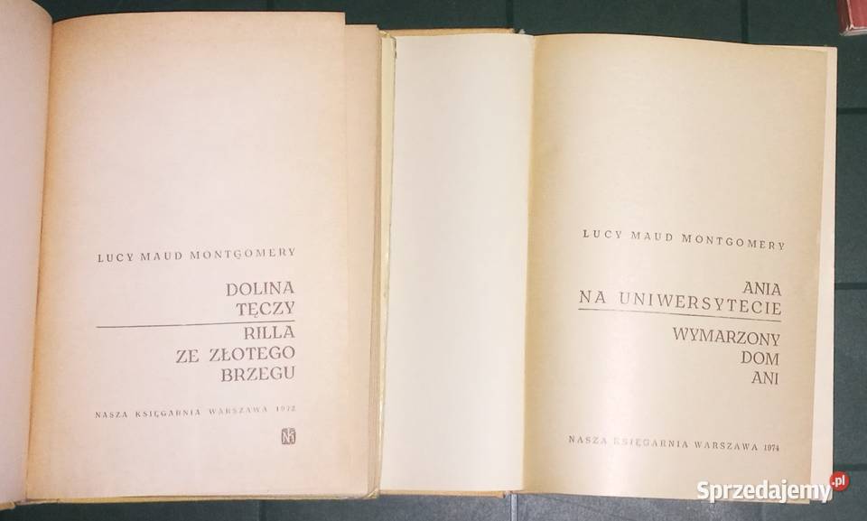 2x podwójna Ania z Zielonego Wzgórza 1970 ładny twarda Rzeszów
