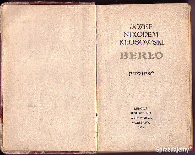 8035 BERŁO JÓZEF NIKODEM KŁOSOWSKI Czyrna