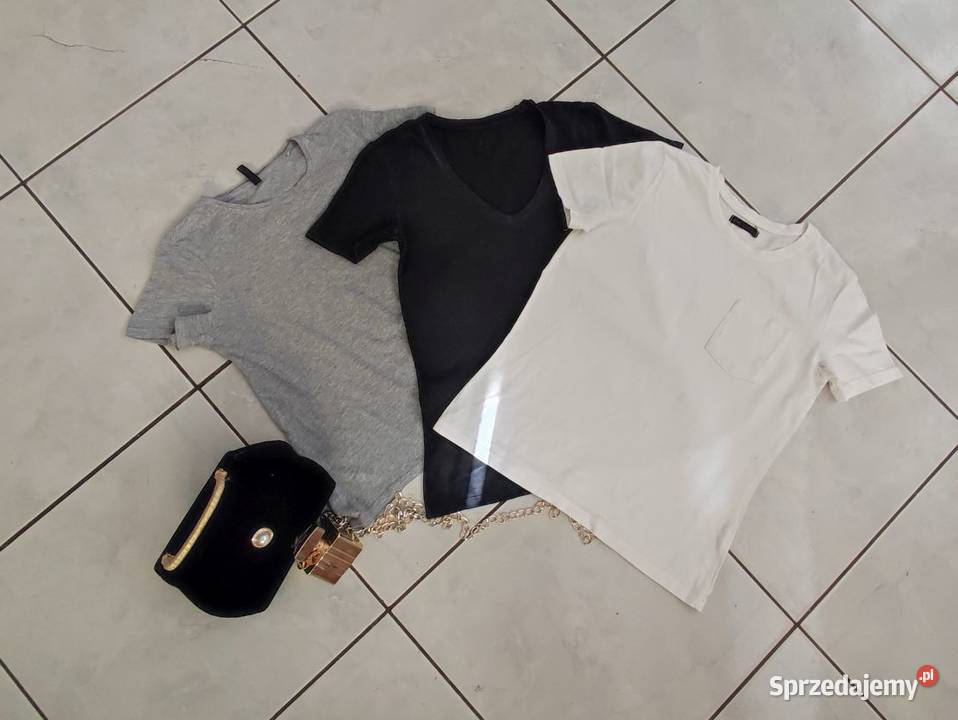 3 sztuki koszulka damska tshirt bluzka letnia z świętokrzyskie