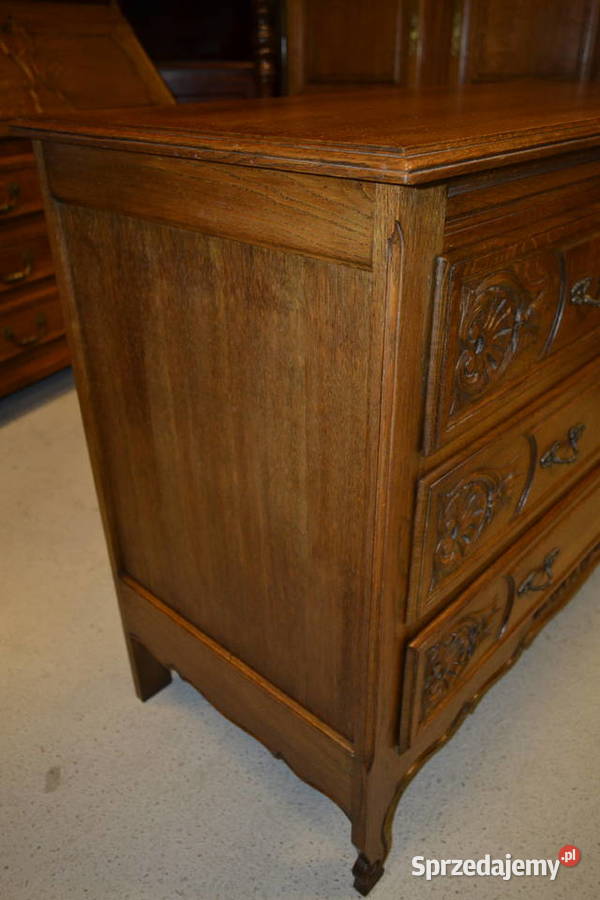 komoda ozdobna z szufladami dąb Będzin
