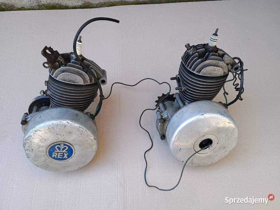 Rower z silnikiem zabytkowy antyksilniki Rex Kurzętnik sprzedam