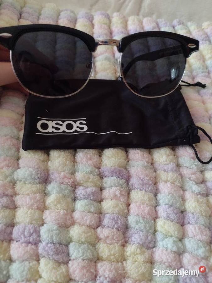ASOS Czarnosrebrne okulary przeciwsłoneczne z Kraków