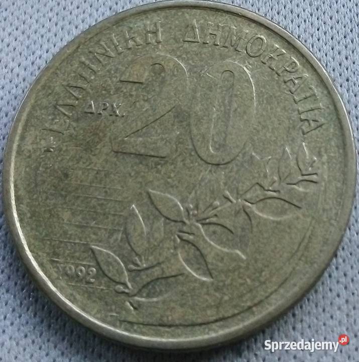 GRECJA20 DRACHM1992 r Legionowo sprzedam