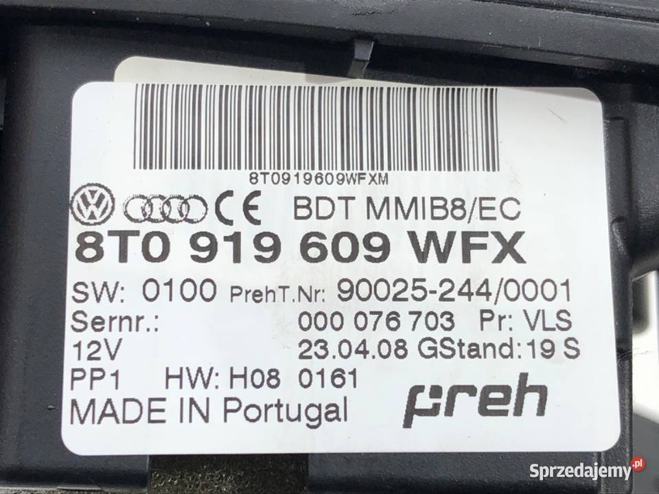 PANEL STEROWANIA MMI AUDI A4 B8 8T0919609WFX osobowe Panele sterowania, przełączniki