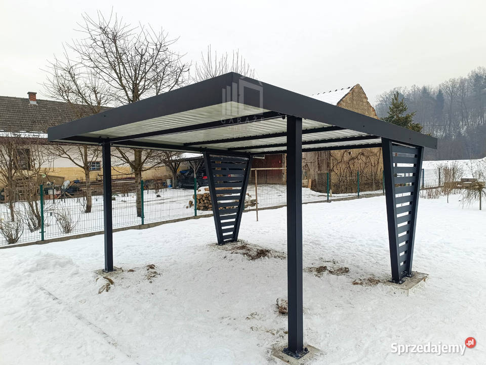 Carport V PREMIUM 4x5m Wypełnienie panelami Drawsko Pomorskie