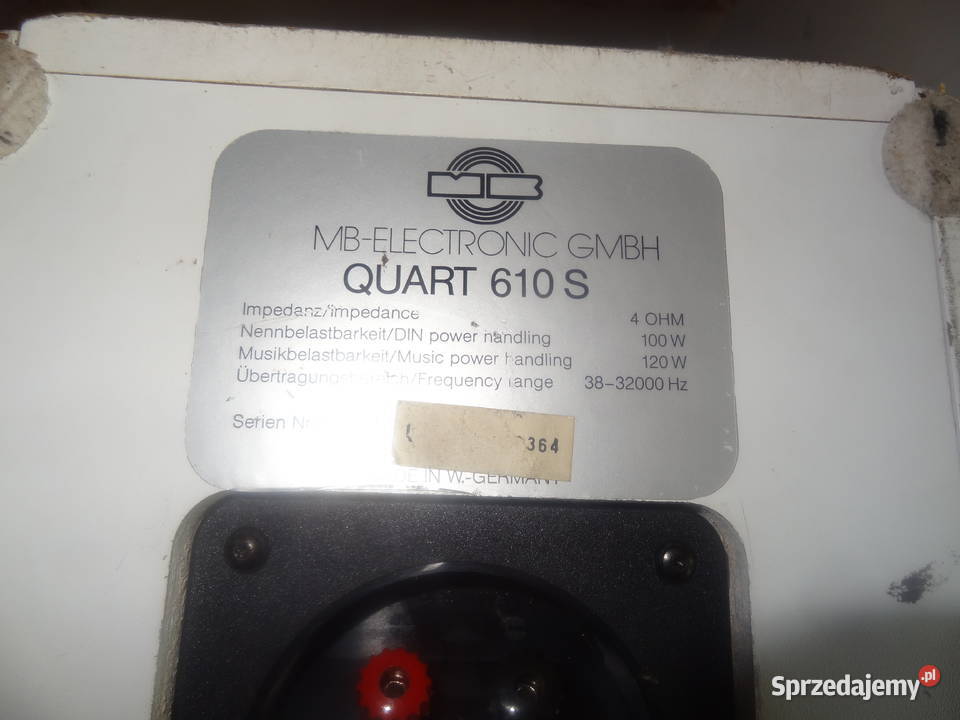 Kolumny głośnikowe MB QUART 610s Słuchawki i głośniki wielkopolskie Poznań