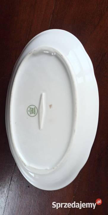 Półmisek Kahla Biała porcelana ze złoceniami 35 pomorskie