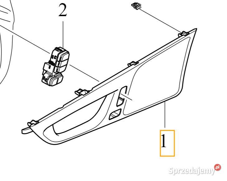 VOLVO S60 III V60 II przedni prawy panel drzwi
