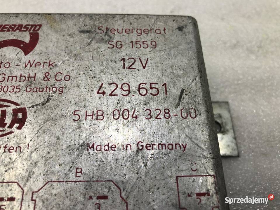 WEBASTO OGRZEWANIE POSTOJOWE VOLKSWAGEN PASSAT osobowe wielkopolskie