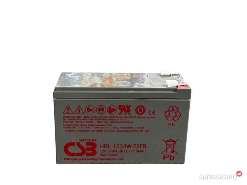 Akumulator CSB HRL 1234WF2 12V 9Ah L