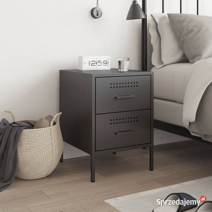 Szafka nocna czarna 36x39x505 stal WM842922 mazowieckie Warszawa