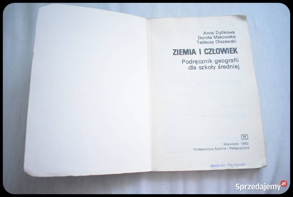 Ziemia i człowiek Podręcznik geografii szkoły tradycyjny podręcznik Płock