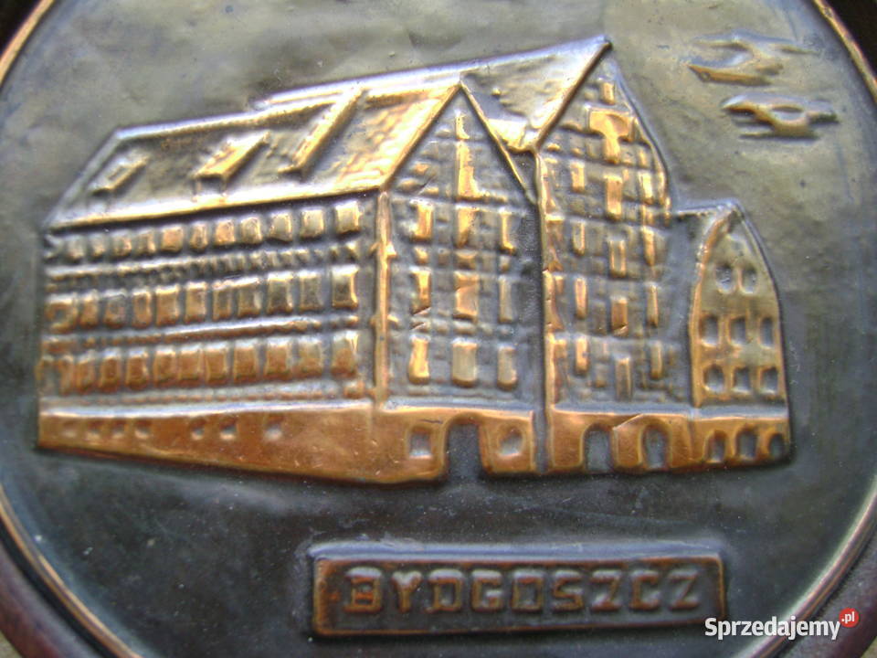 Starocie z PRL Bydgoszcz Zawieszka miedziana 17 Gdynia
