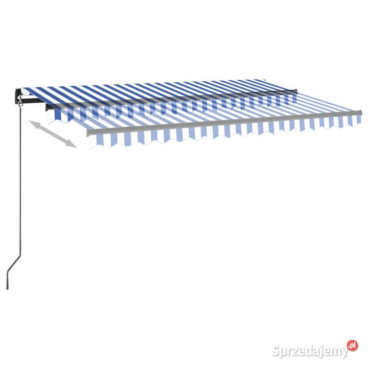 Automatycznie zwijana markiza LED i czujnik