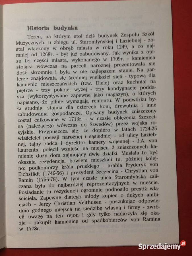 879 Pałacyk Siedziba Zespołu Szkół Muzycznych Szczecin sprzedam