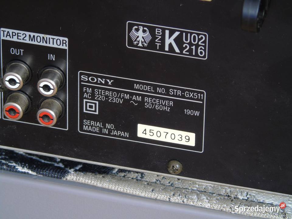 Amplituner Sony STRGX511 RDS mocny i sprawny Audio podkarpackie Jasło
