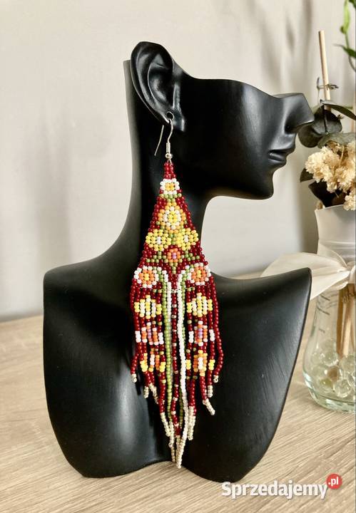 Kolczyki Damskie długie boho eleganckie