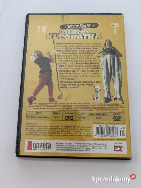 Asteriks i Obeliks Misja Kleopatra film DVD Warszawa