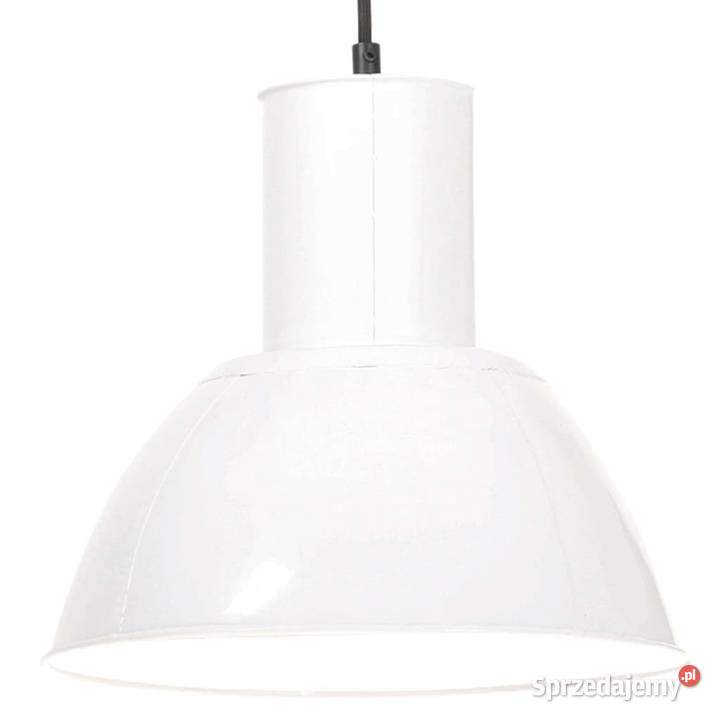 Lampa wisząca 25 W biała okrągła 285 E27