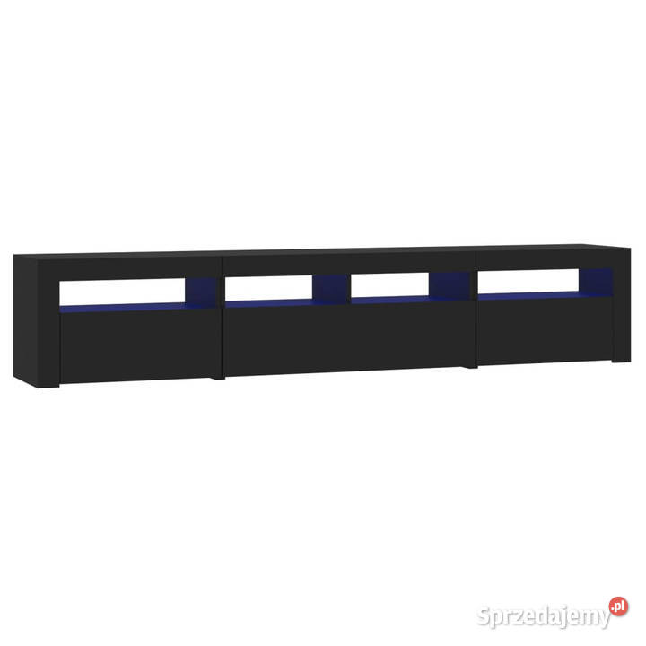 Szafka pod TV z oświetleniem LED czarna Warszawa sprzedam