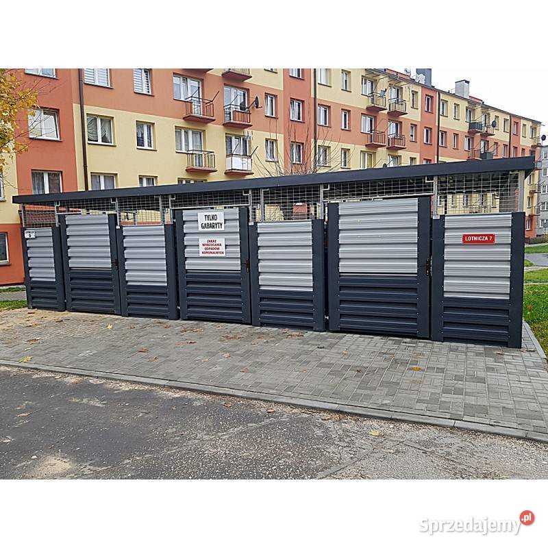 Wiata śmietnikowa duża solidna blacha 8x4m Warszawa sprzedam