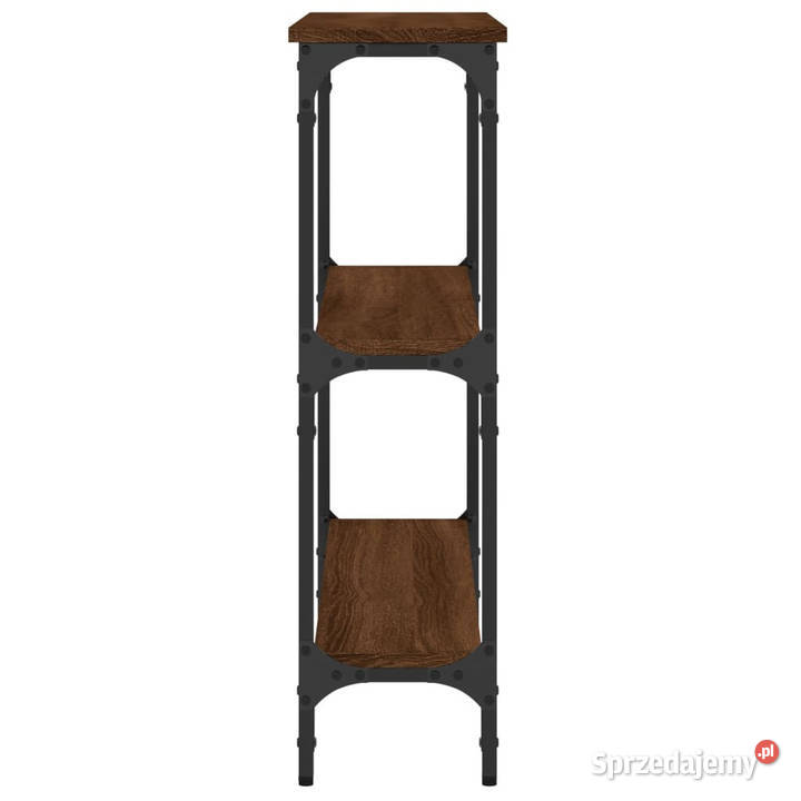 Stolik konsolowy brązowy dąb 75x225x75 WM834034 Stoły Warszawa