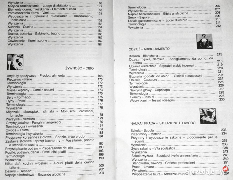 Polskowłoski słownik tematyczny Hanna Cieśla Chełm