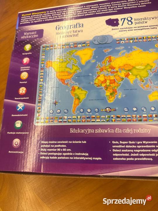 Mapa świata interaktywna Dumel Discovery Poznań