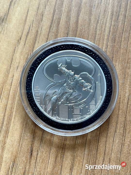 Batman  srebrna moneta  kolekcjonerska 2021 1 OZ Nowość